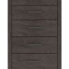 Prendonea - Charcoal - Five Drawer Chest