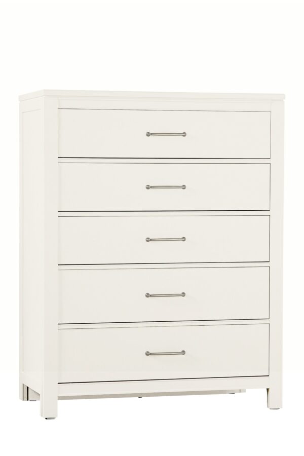 Tide & Timber - Chest - 5 Drawers - Soft White Maple