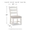 Valebeck - Beige / White - Dining UPH Side Chair (Set of 2)