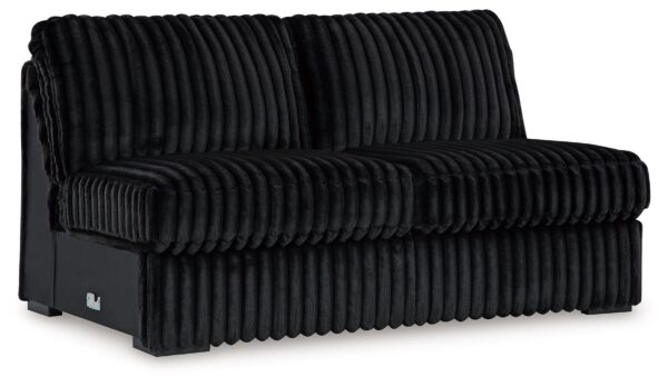 Midnight-Madness - Onyx - Armless Loveseat