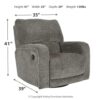 Wittlich - Slate - Swivel Glider Recliner