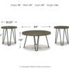 Hadasky - Brown / Beige - Occasional Table Set (Set of 3)