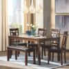 Bennox - Brown - Dining Room Table Set (Set of 6)