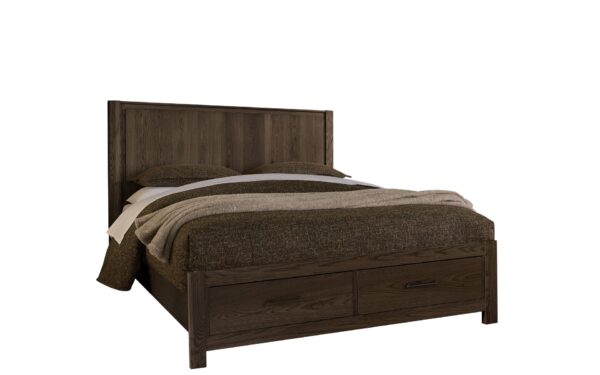 Lodge & Loft - Queen Roll Slats - Dark Oak