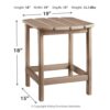 Sundown Treasure - Driftwood - Rectangular End Table
