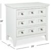 Heron Cove - Two Tone Drawer Nightstand - Chalk White And Dovetail Grey