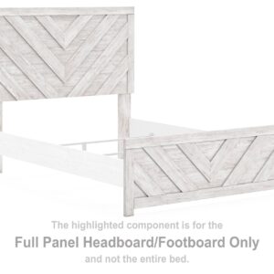 Cayboni - Whitewash - Full Panel Headboard/Footboard