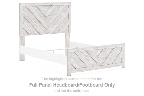 Cayboni - Whitewash - Full Panel Headboard/Footboard