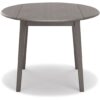 Shullden - Gray - Round Drm Drop Leaf Table