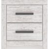 Cayboni - Whitewash - Two Drawer Night Stand