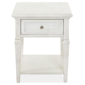Newport - Rectangular End Table - Alabaster