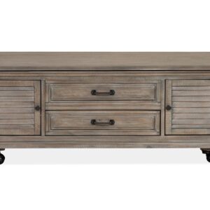 Lancaster - Lift Top Storage Cocktail Table (With Casters) - Dove Tail Grey