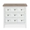 Heron Cove - Two Tone Drawer Nightstand - Chalk White And Dovetail Grey