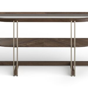 Elora - Demilune Sofa Table - Walnut