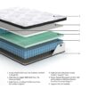 Chime 12 Inch Hybrid - White - 12" Queen Mattress