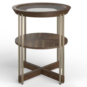 Elora - Round End Table - Walnut