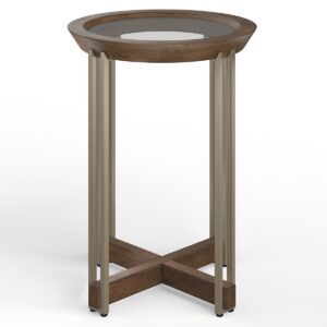 Elora - Round Accent Table - Walnut