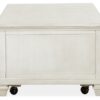 Newport - Lift Top Storage Cocktail Table (With Casters) - Alabaster