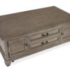 Lancaster - Lift Top Storage Cocktail Table (With Casters) - Dove Tail Grey