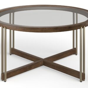 Elora - Round Cocktail Table - Walnut