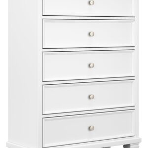Fortman - White - Five Drawer Chest