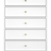 Fortman - White - Five Drawer Chest