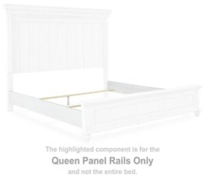 Kanwyn - Whitewash - Queen Panel Rails