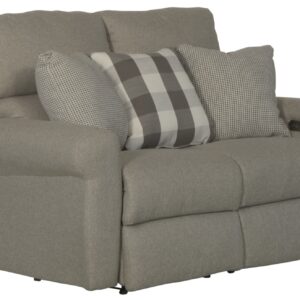 Westport - Power Lay Flat Reclining Loveseat - Metal
