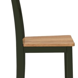 Gesthaven - Dining Room Side Chair (Set of 2) - Natural / Green