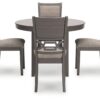 Wrenning - Gray - Dining Room Table Set (Set of 5)