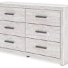 Cayboni - Whitewash - Six Drawer Dresser
