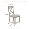 Parellen - Gray - Dining UPH Side Chair (Set of 2)