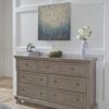 Lettner - Light Gray - Dresser - 7-drawers