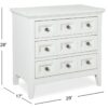 Heron Cove - Two Tone Drawer Nightstand - Chalk White And Dovetail Grey