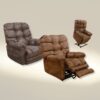 Oliver - Power Lift Recliner With Dual Motor & Extended Ottoman - Dusk