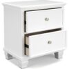 Fortman - White - Two Drawer Night Stand