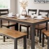 Gesthaven - Natural / Brown - Dining Room Table Set (Set of 6)