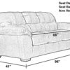 Grant - Faux Leather Sleeper - Silt