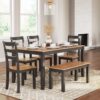 Gesthaven - Natural / Brown - Dining Room Table Set (Set of 6)