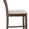 Moriville - Beige - Upholstered Barstool (Set of 2)