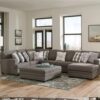 Crawford - Cocktail Ottoman - Dark Gray