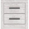 Cayboni - Whitewash - Two Drawer Night Stand