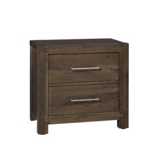 Joinery - 2 Drawer Nightstand - Espresso Oak