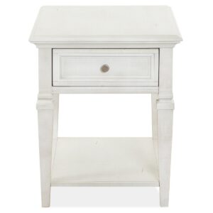 Newport - Rectangular End Table - Alabaster