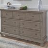 Lettner - Light Gray - Dresser - 7-drawers