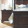 Porter - Dark Brown - Two Drawer Night Stand
