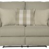 Westport - Power Lay Flat Reclining Loveseat - Cement