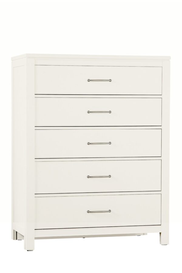 Tide & Timber - Chest - 5 Drawers - Soft White Maple