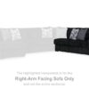 Midnight-Madness - Onyx - Raf Sofa