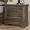 Cool Rustic - 3-Drawers Nightstand - Mink